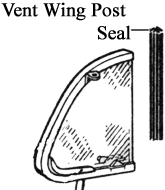 Seal Vent Wing Post Bug 52-64