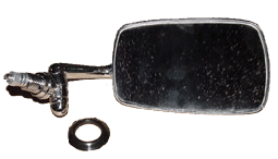 Side View Mirror, Chrome, Right,