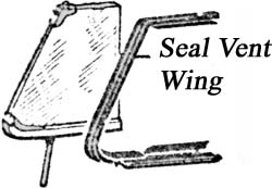 Seal,Vent Wing, Bug Conv ' 52 - ' 64