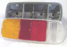 Tail Light Assembly,Amber,Red,White,Bus '73-'79