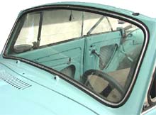 Convertible Windshield Clear Glass, Bug ' 58 - ' 64