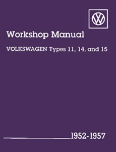 VW Beetle, Karmann Ghia Workshop Manual 1952-1957