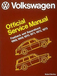 VW Fastback And Squareback Service Manual :1968-73