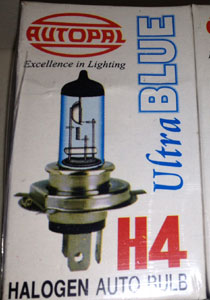 Ultra blue H4 headlights bulbs